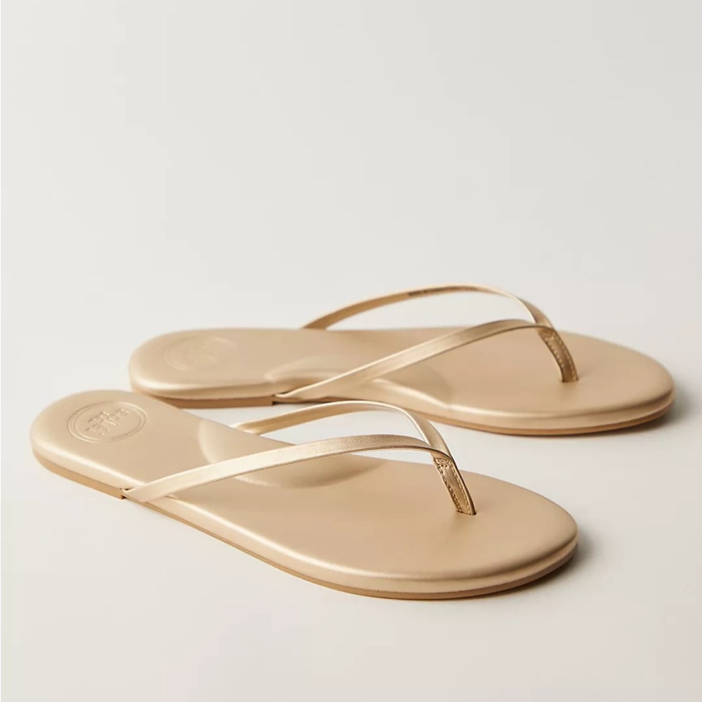 REVOLVE Soleil Sea Champagne Gold Slippers Minimalist Design